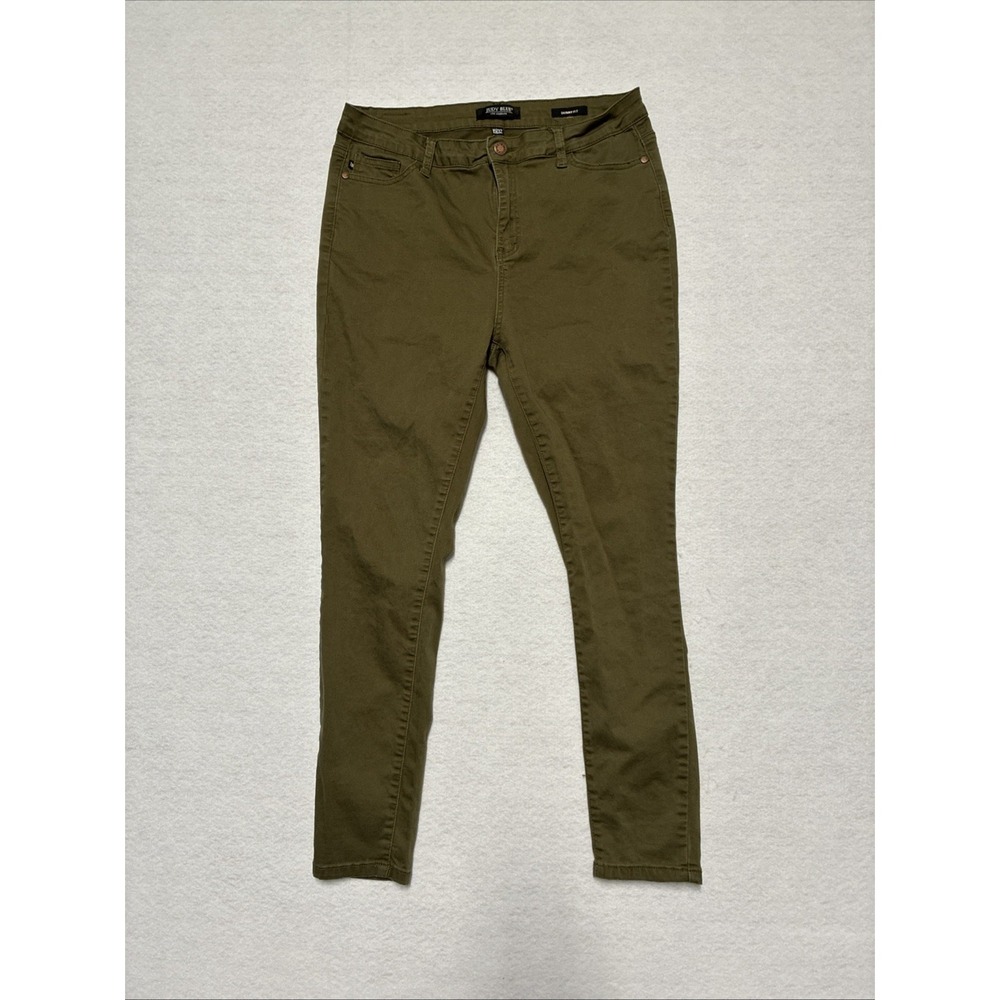 Judy Blue Rare Army Olive Green Jeans‎ 15/32 Skinny Fit Womens